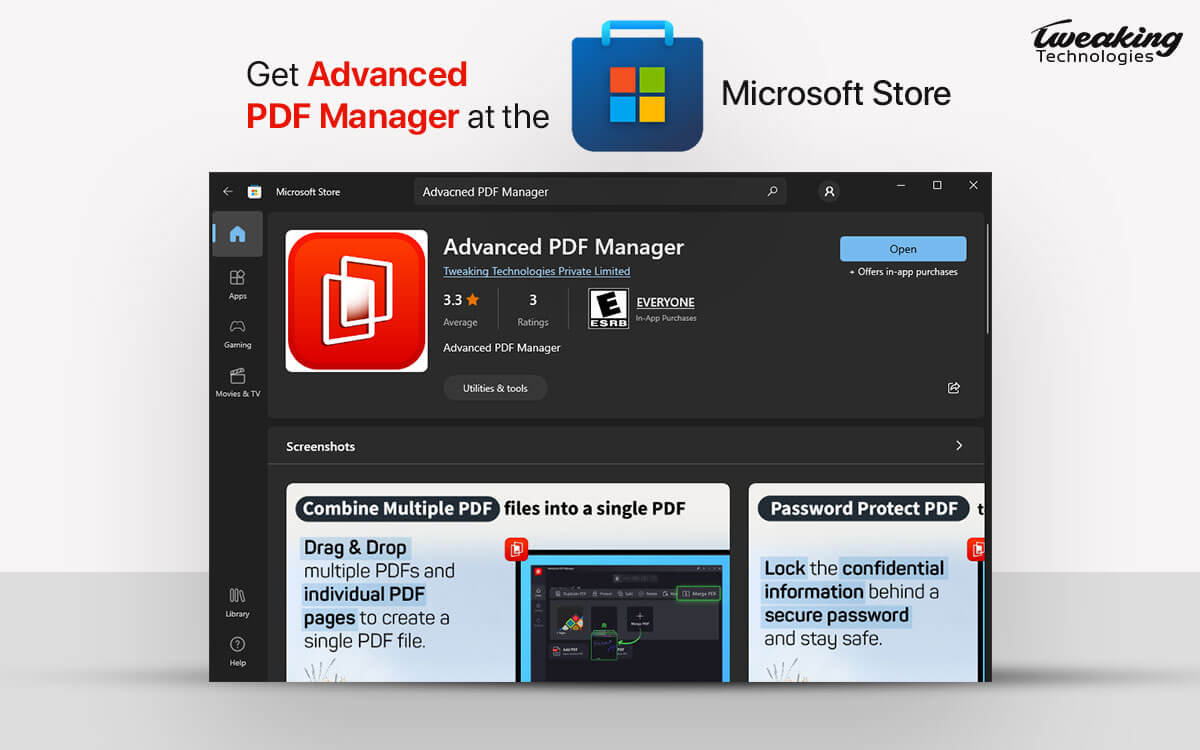 Advanced PDF Manager is Now Live on Microsoft Store